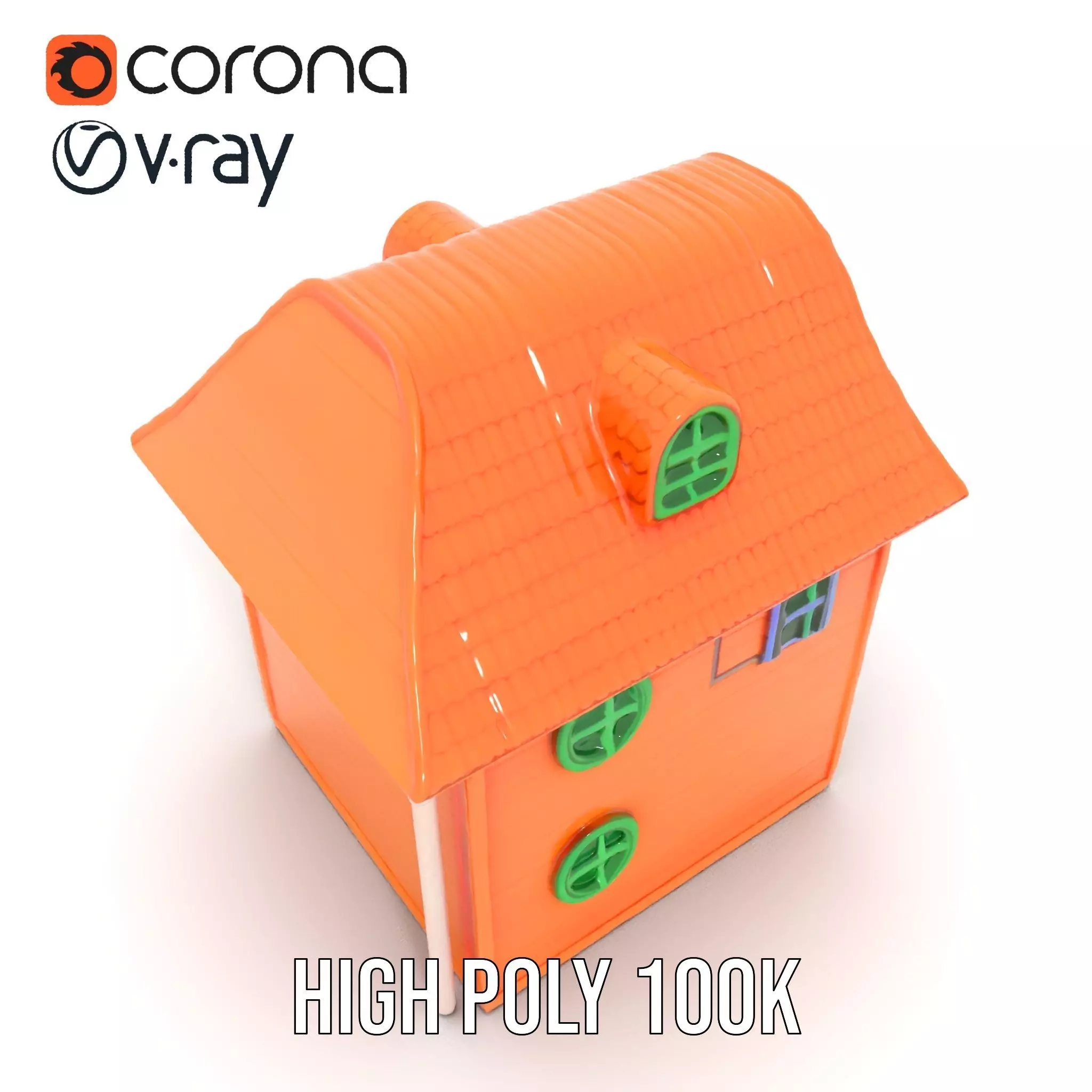Vibrant Toy House model pack Low-poly 3D model_21