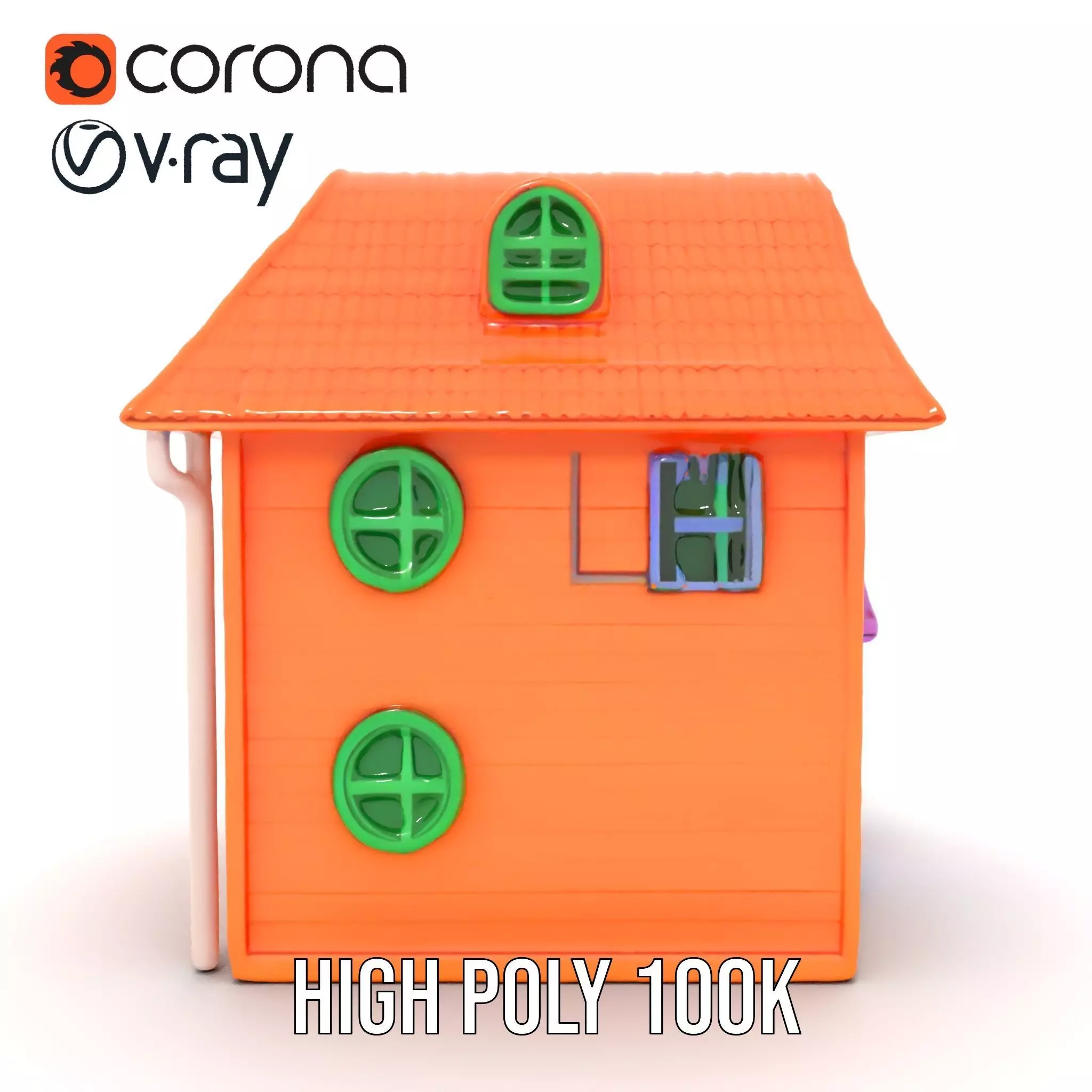 Vibrant Toy House model pack Low-poly 3D model_27