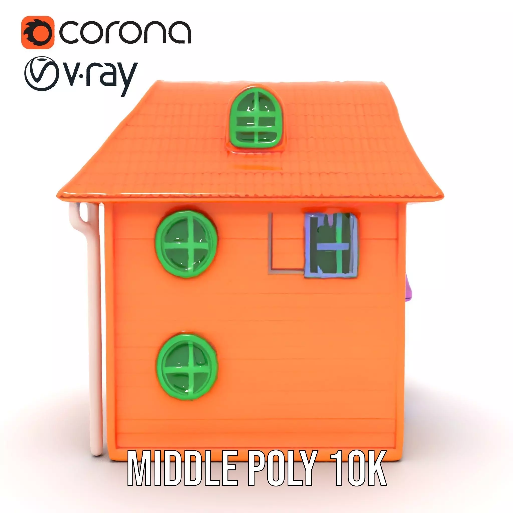 Vibrant Toy House model pack Low-poly 3D model_12