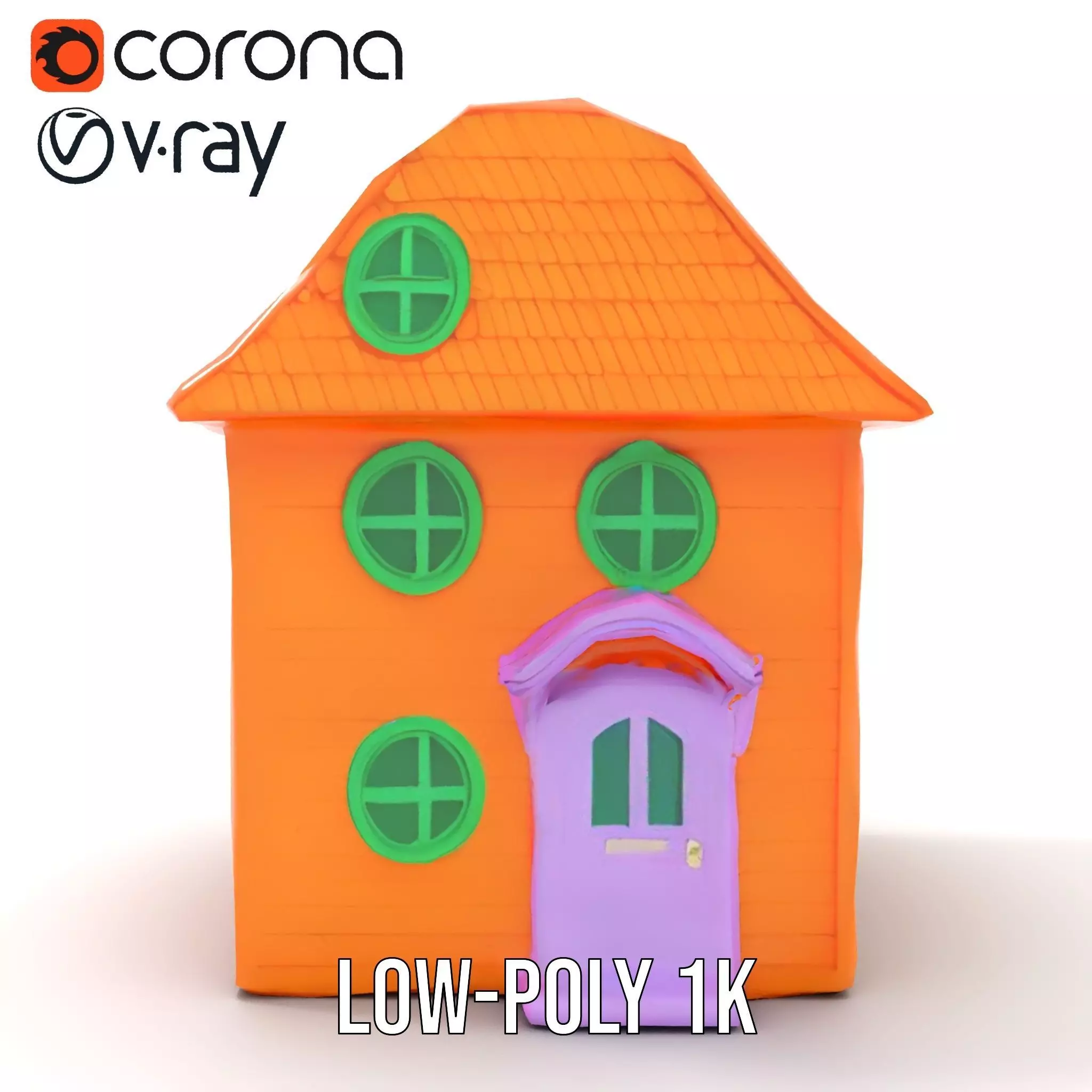 Vibrant Toy House model pack Low-poly 3D model_8
