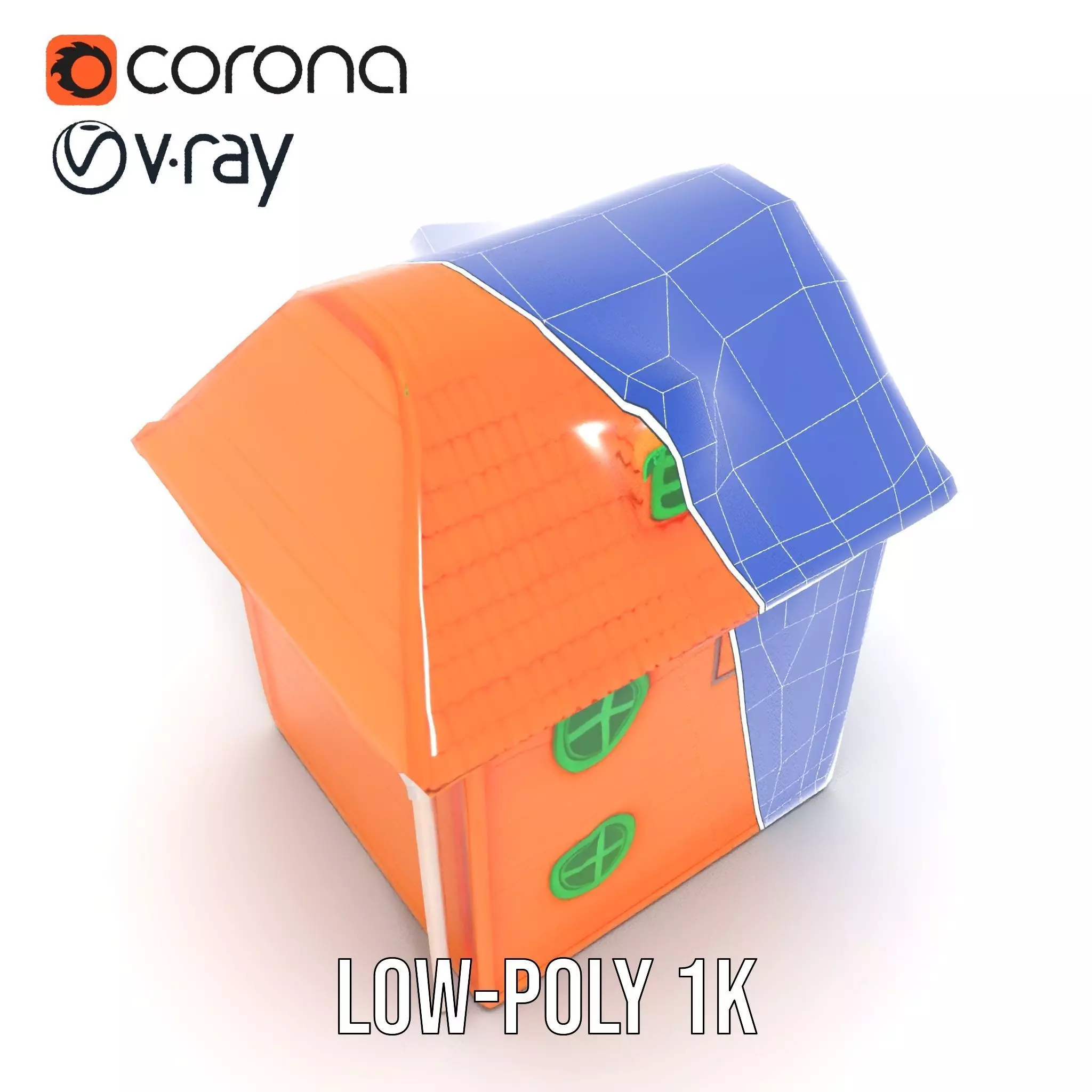 Vibrant Toy House model pack Low-poly 3D model_17