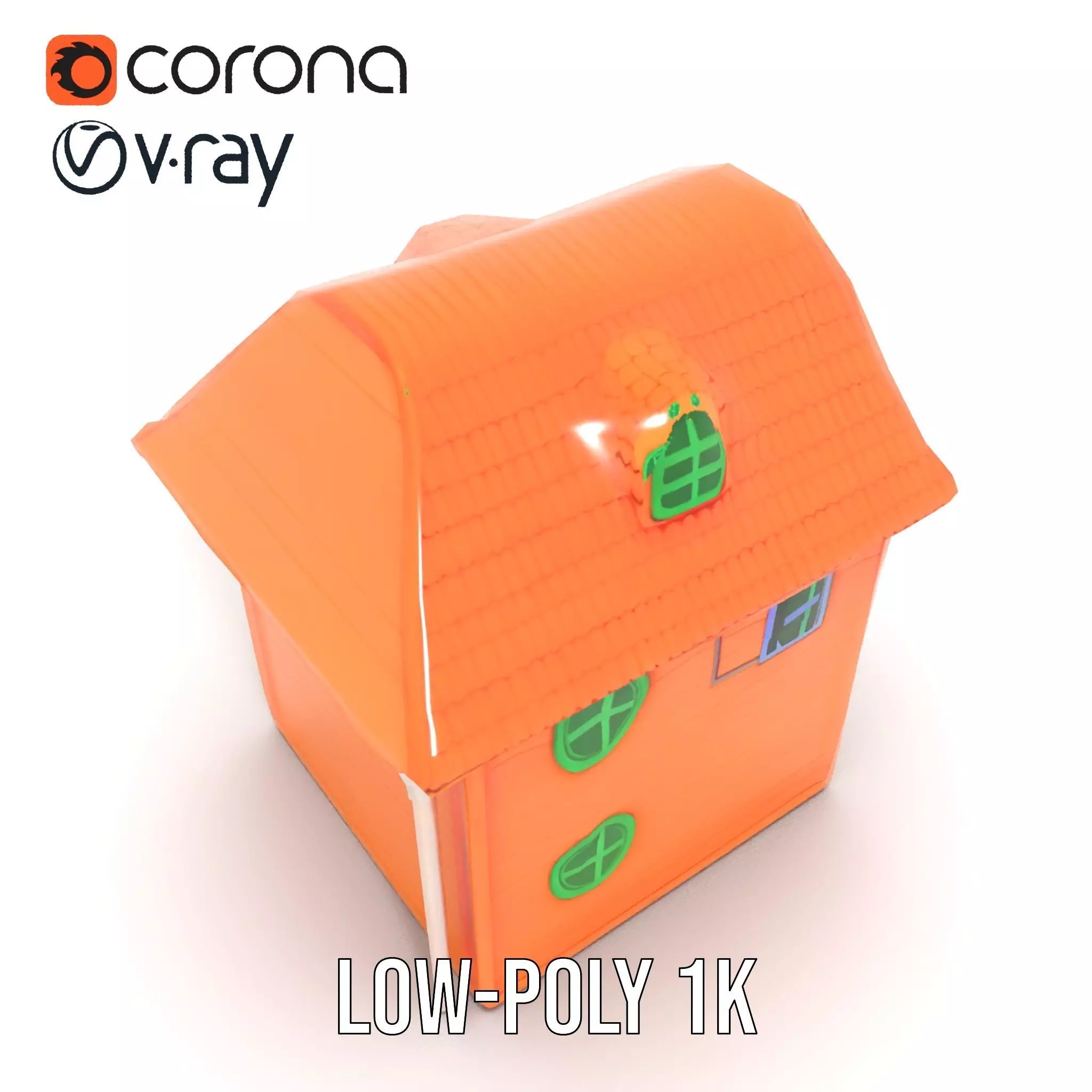 Vibrant Toy House model pack Low-poly 3D model_10