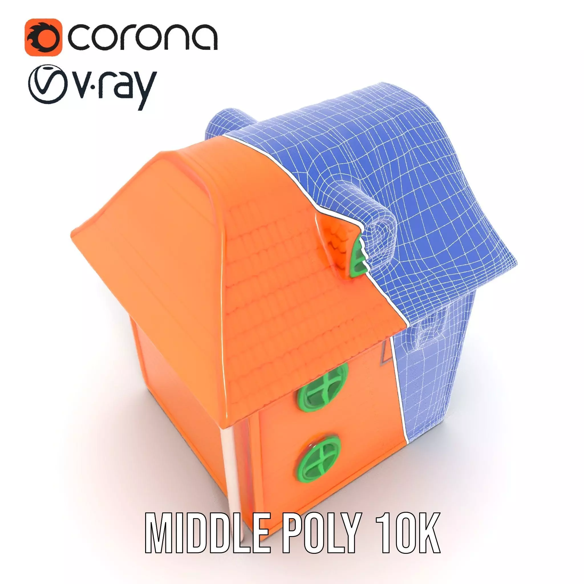 Vibrant Toy House model pack Low-poly 3D model_28