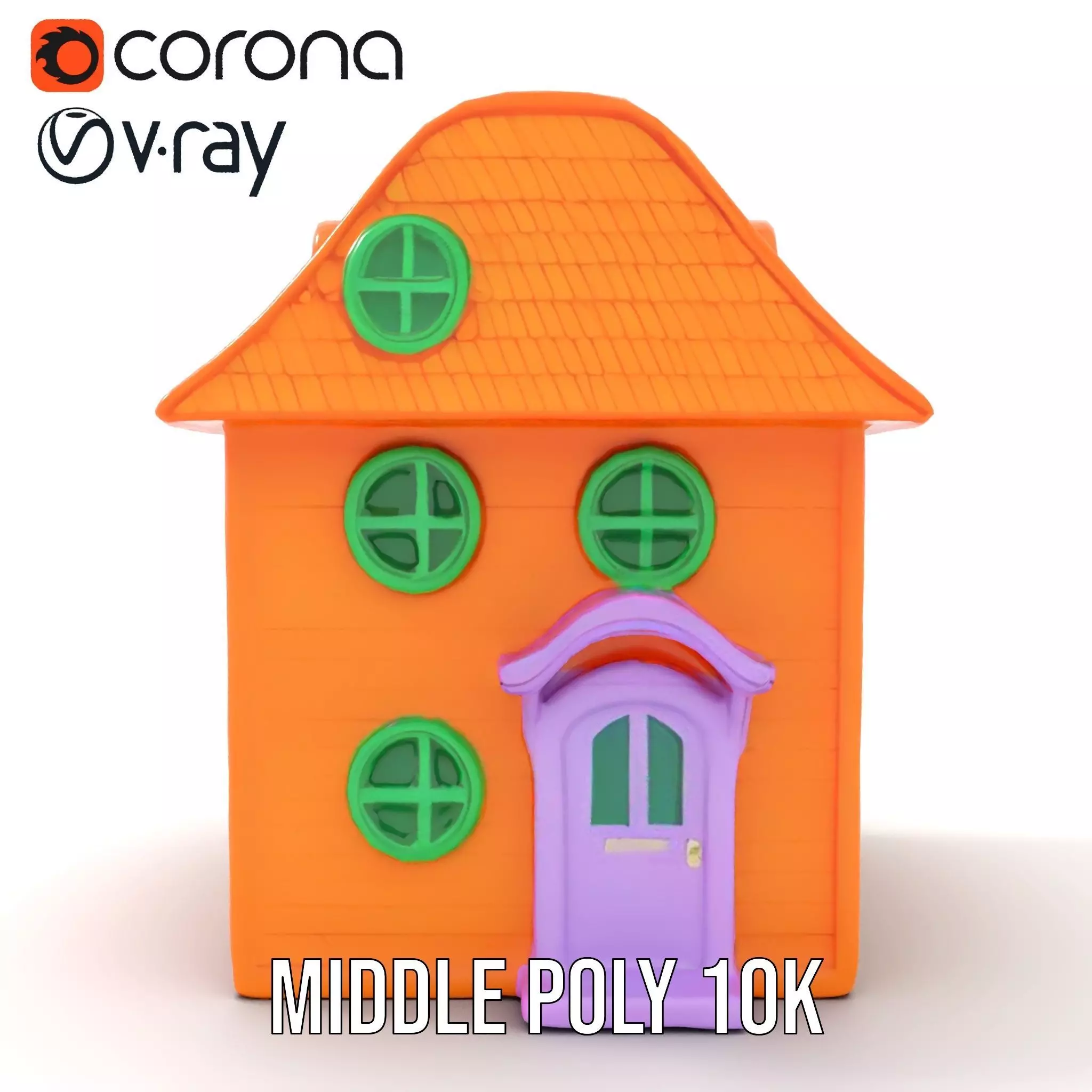 Vibrant Toy House model pack Low-poly 3D model_22