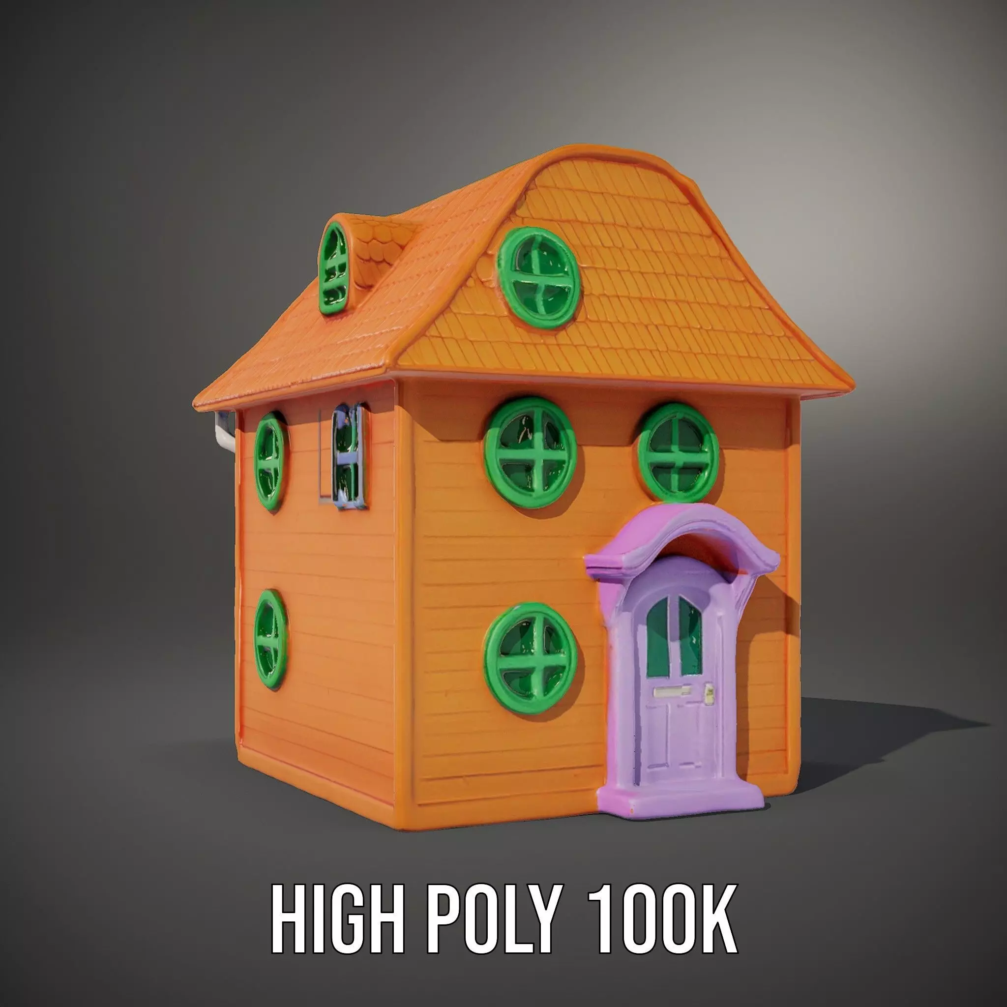 Vibrant Toy House model pack Low-poly 3D model_9