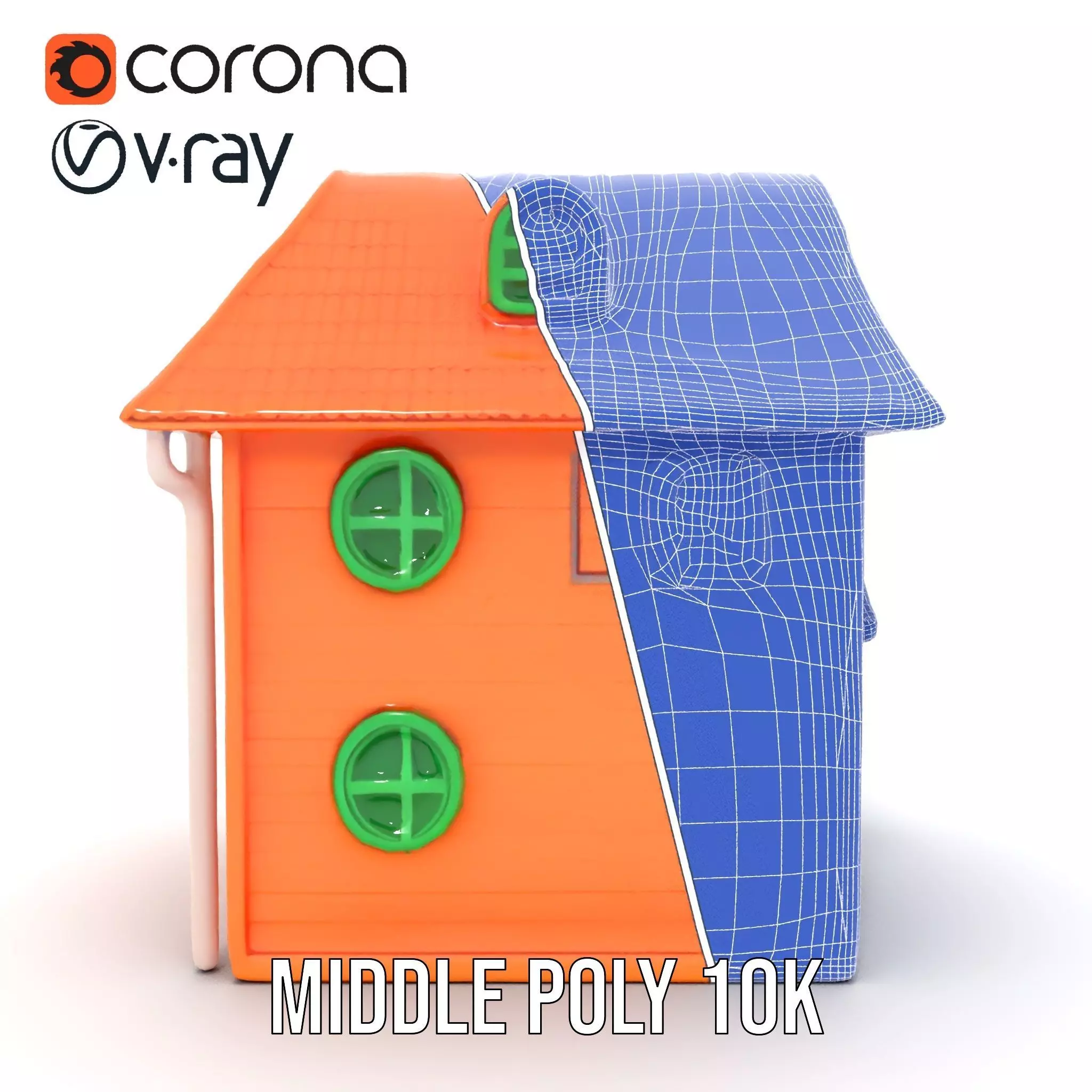 Vibrant Toy House model pack Low-poly 3D model_30
