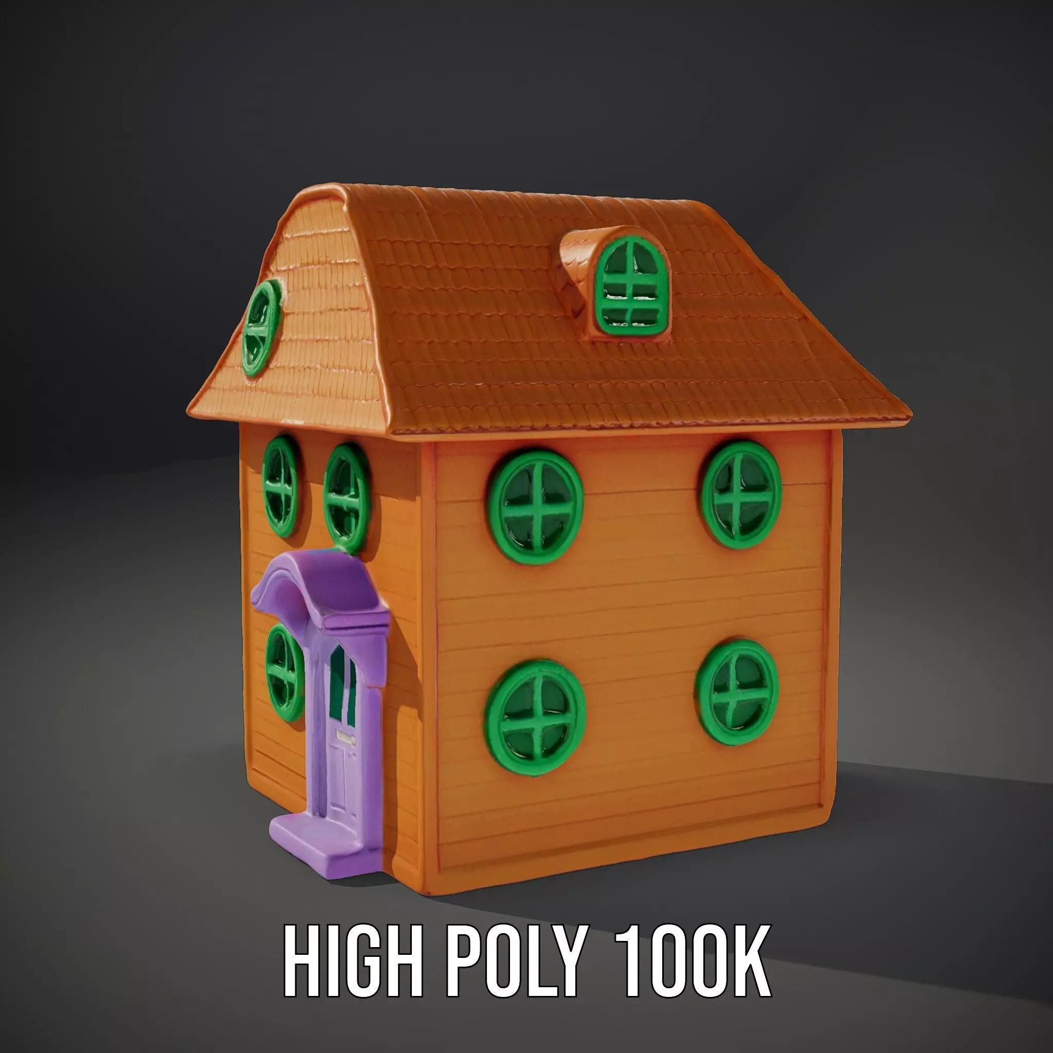Vibrant Toy House model pack Low-poly 3D model_11