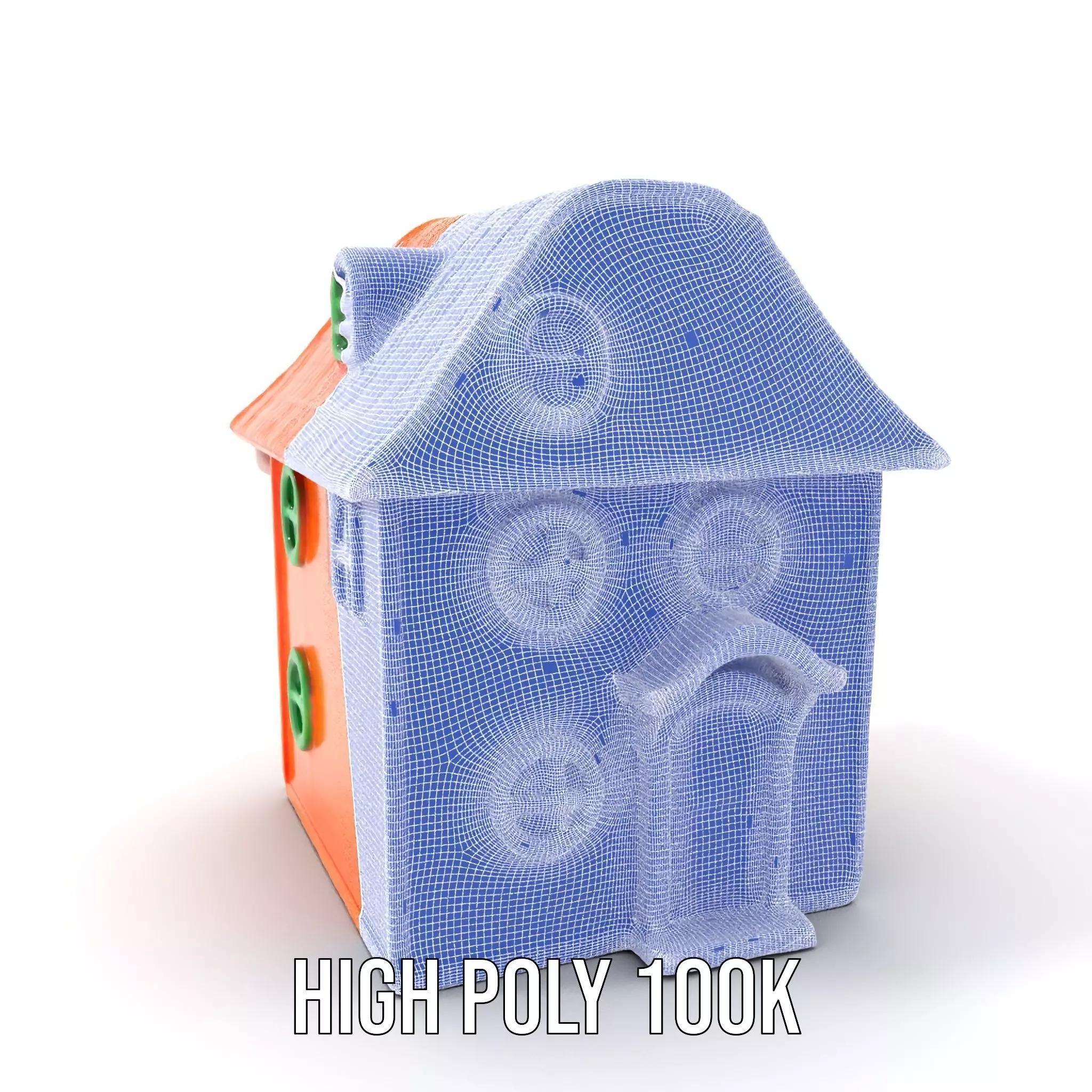 Vibrant Toy House model pack Low-poly 3D model_5