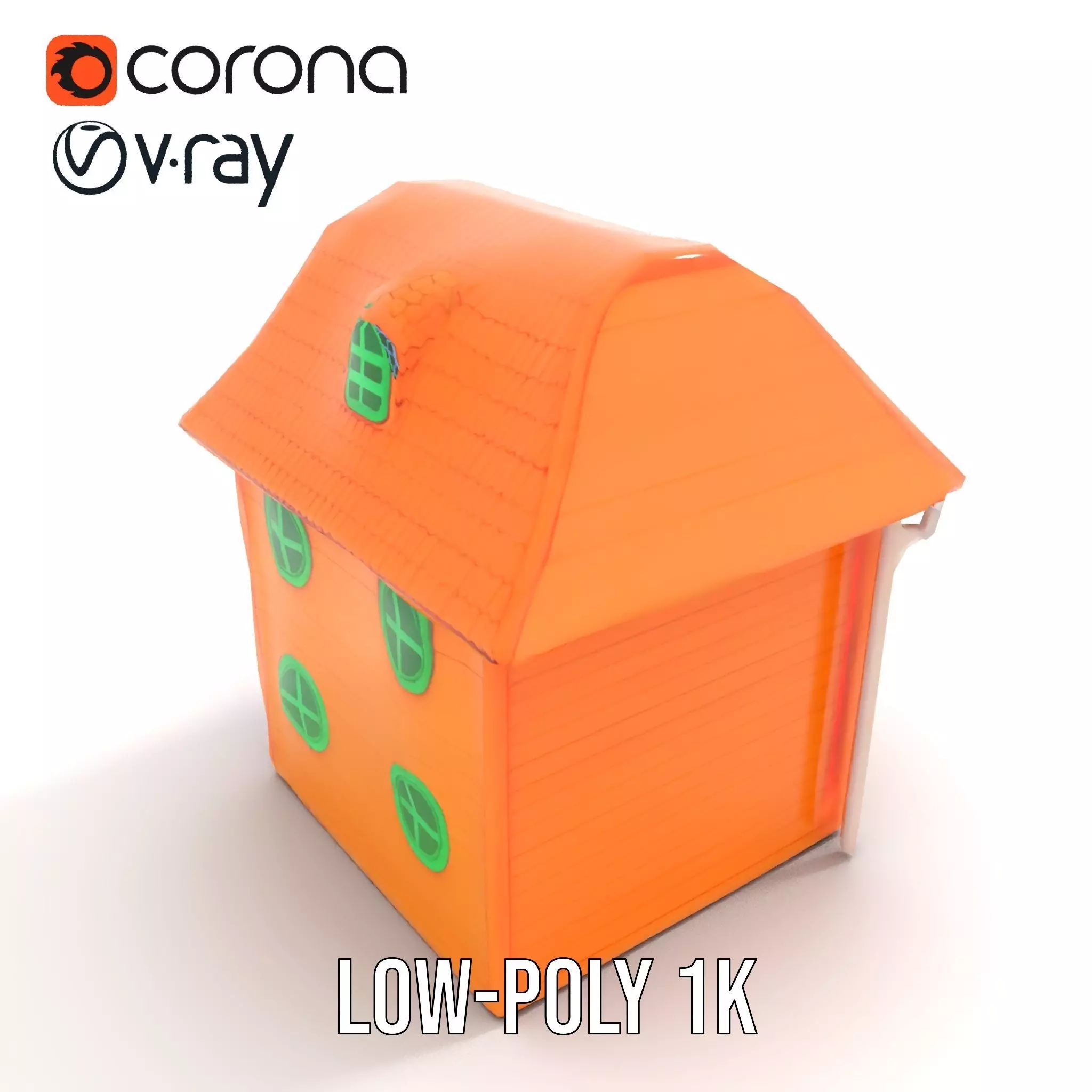 Vibrant Toy House model pack Low-poly 3D model_15