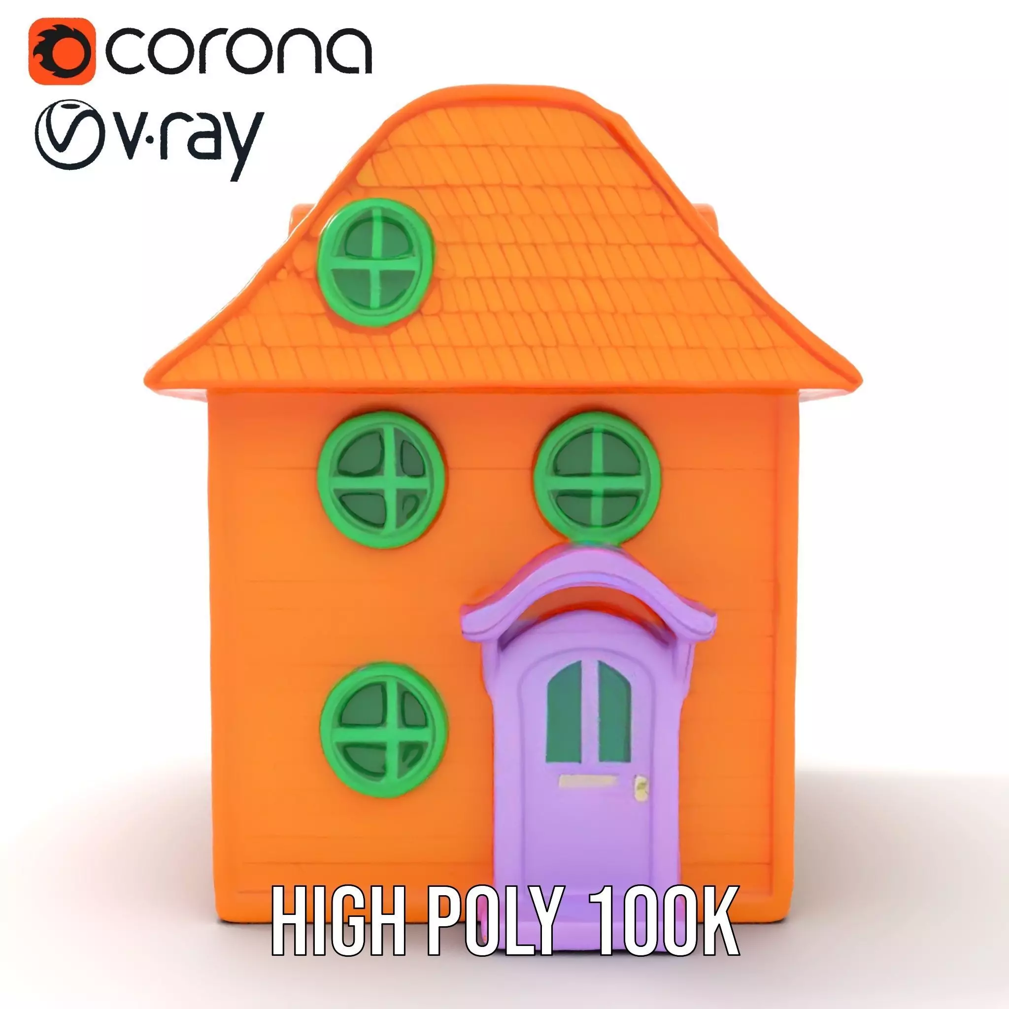 Vibrant Toy House model pack Low-poly 3D model_24