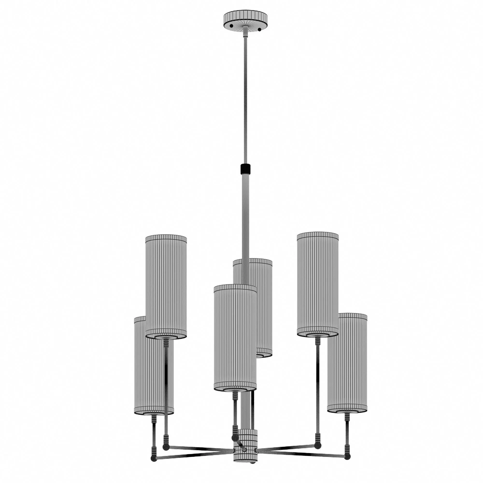Dantone Home Small Georgia Chandelier 3D model_7