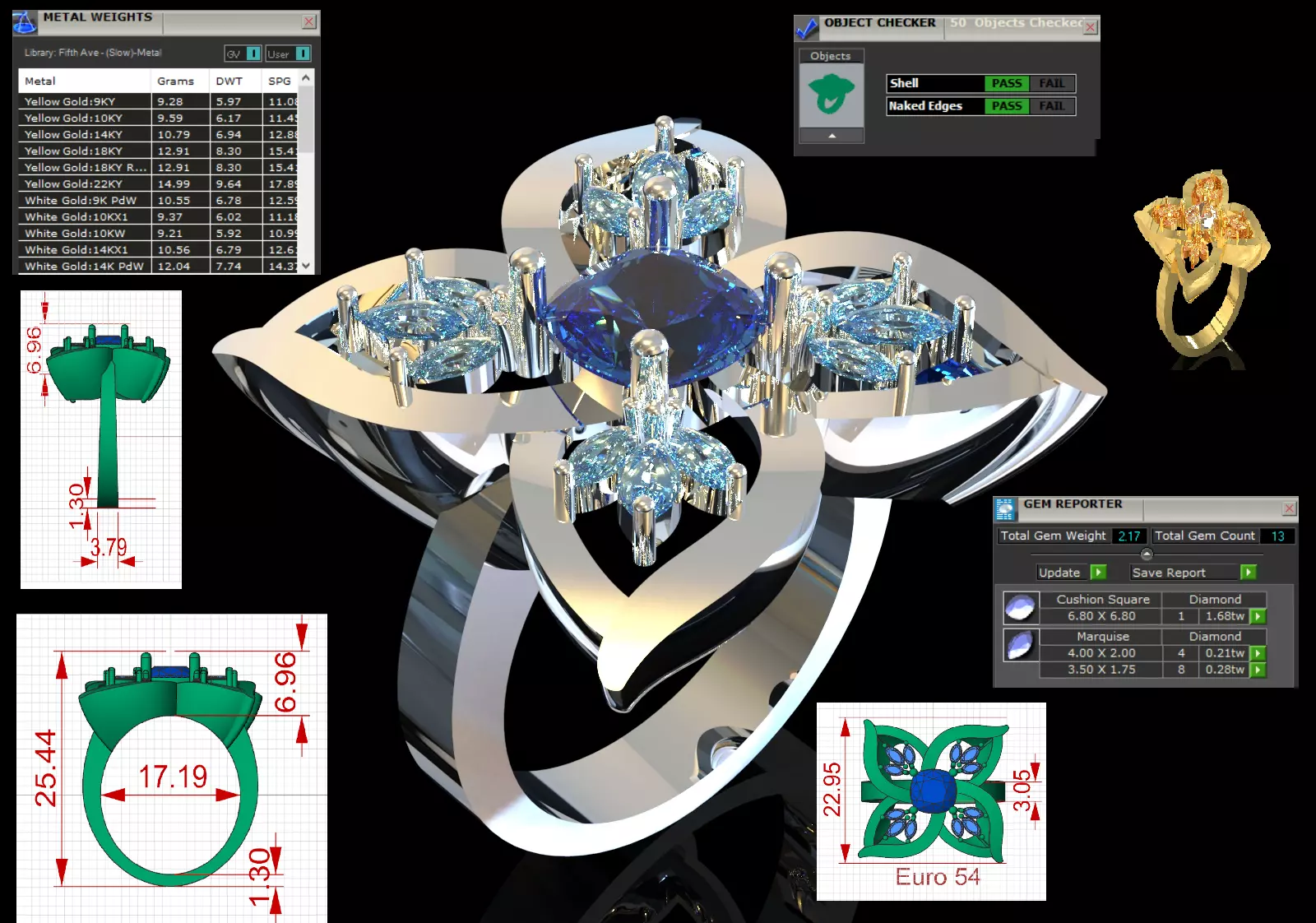 flower design jewelry stl 3dm ring model jr00256 3D print model_0