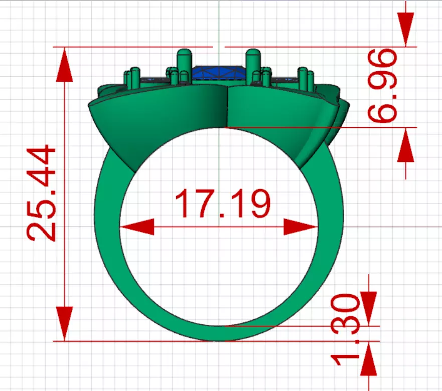 flower design jewelry stl 3dm ring model jr00256 3D print model_20