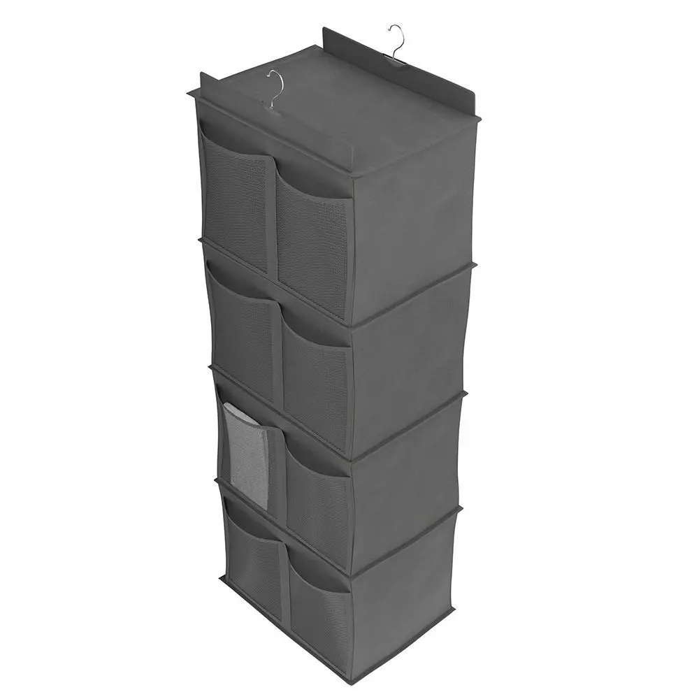 Hanging closet organizer with the items 3D model_4