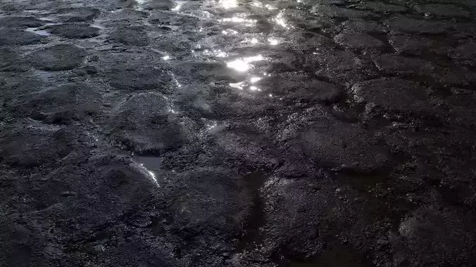 Wet Concrete 8K PBR Texture