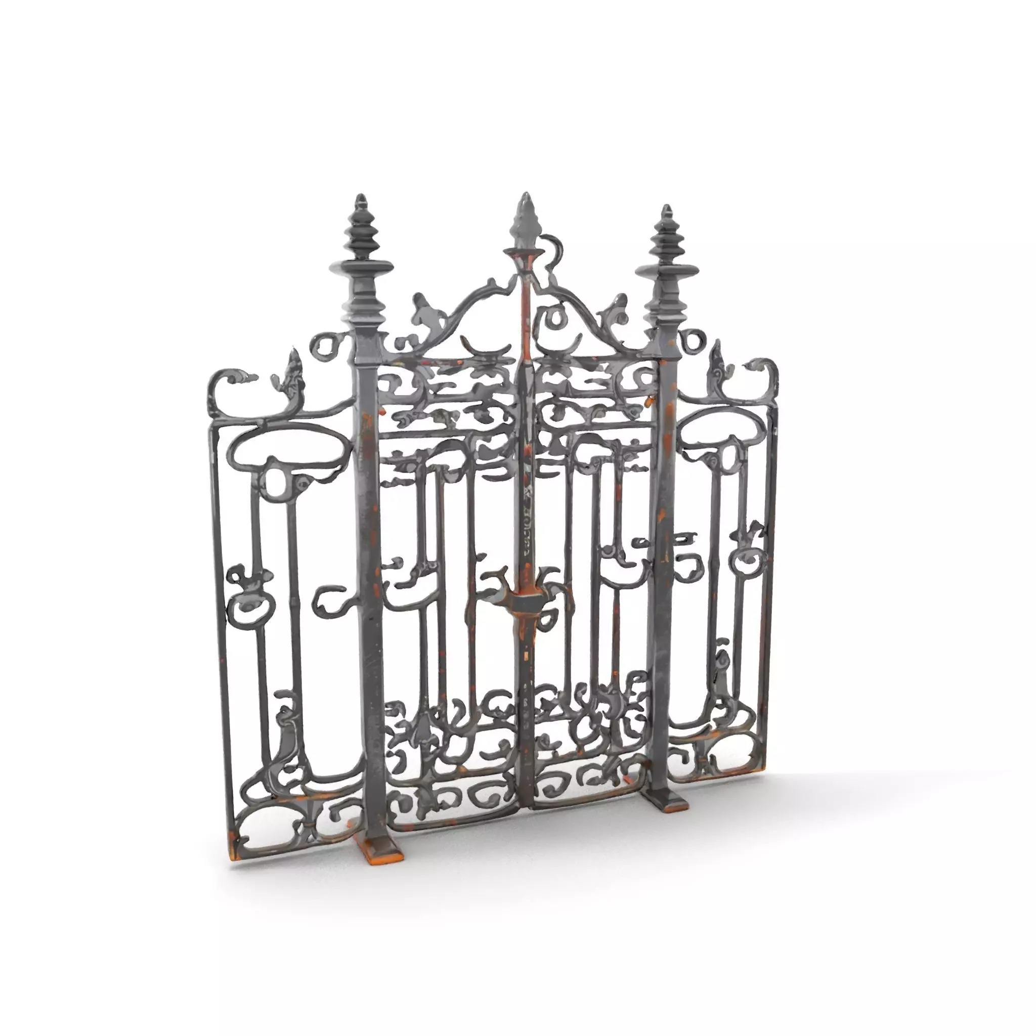 Elegant Iron Gate model pack Low-poly 3D model_28