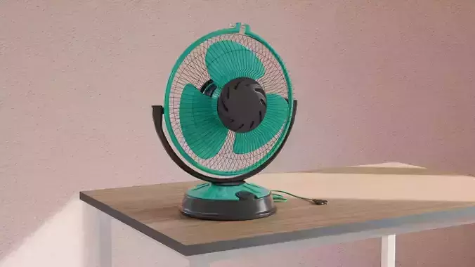 Ultra Realistic Table Fan 3D Model