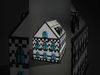 Checkerboard Gothic Building model pack Low-poly 3D model_2