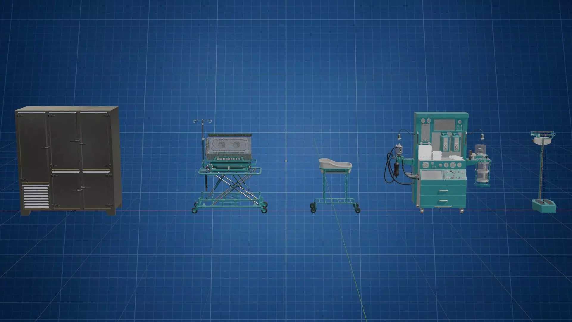 Incubator Anesthesia HP 3D model_0