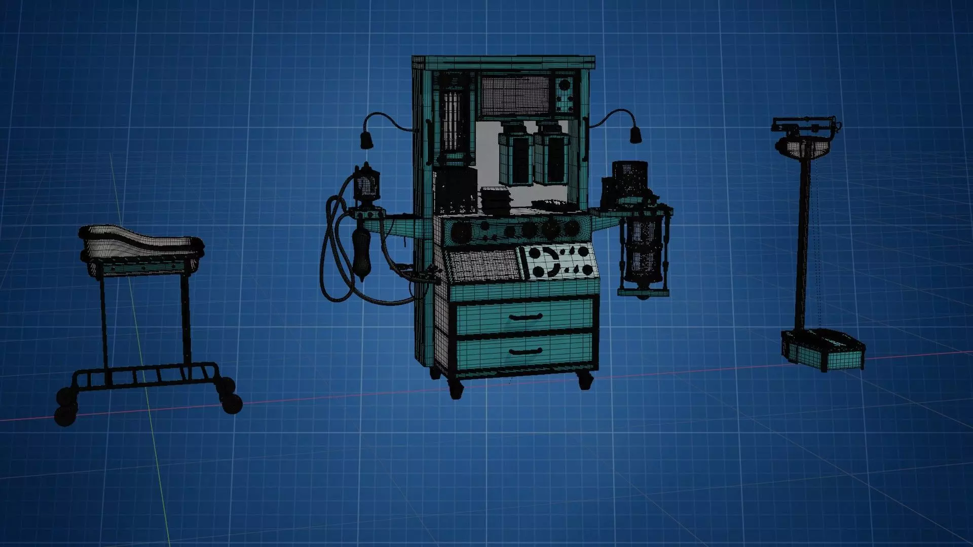 Incubator Anesthesia HP 3D model_5