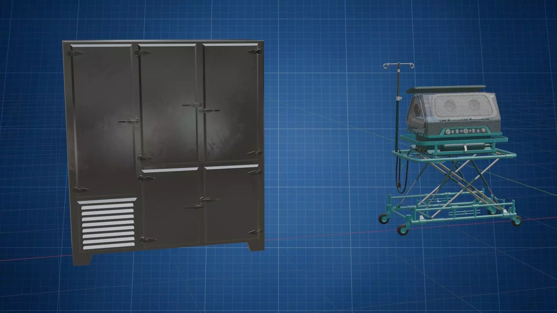 Incubator Anesthesia HP 3D model_2