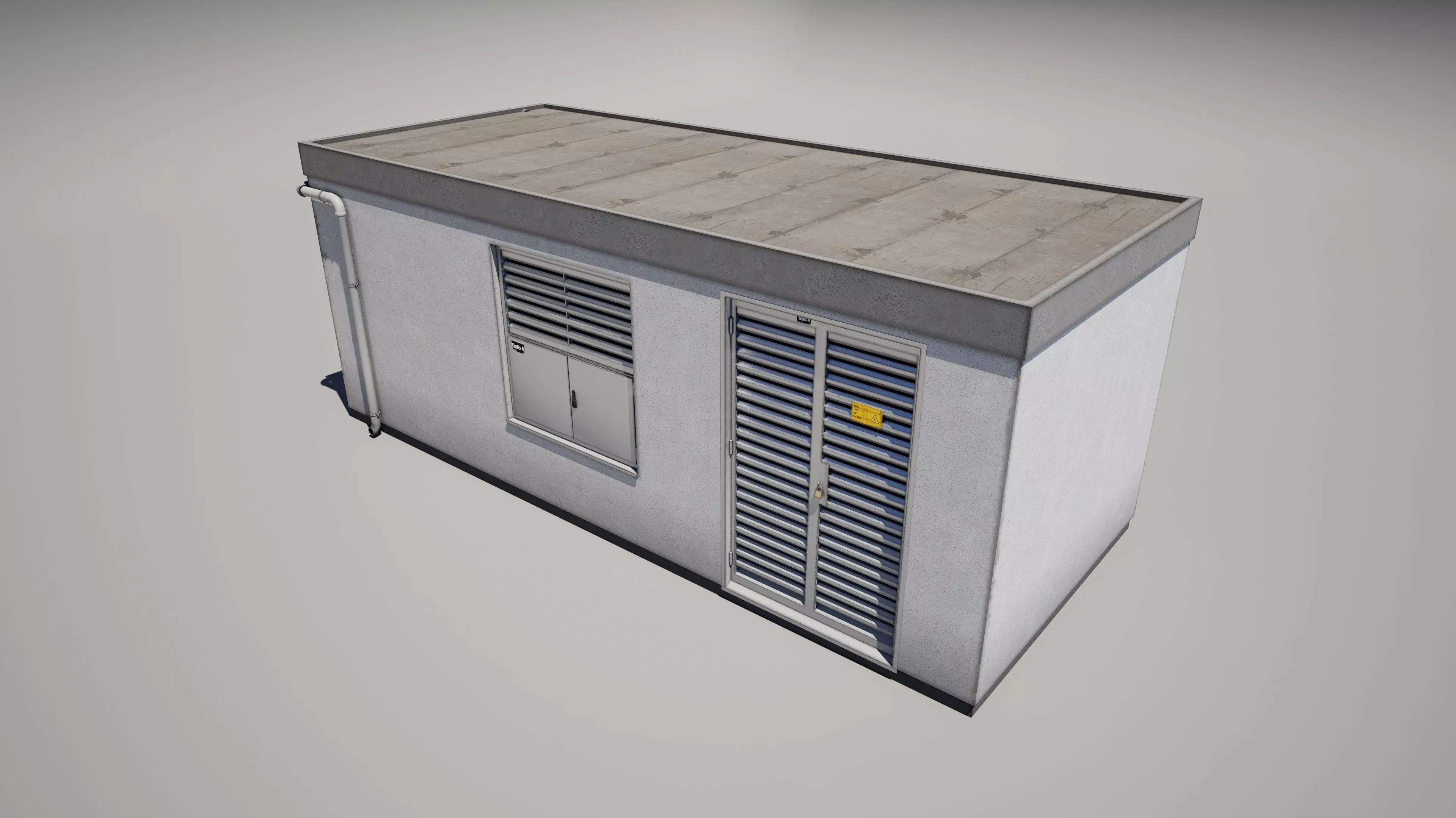 Electrical Utility Transformer Station 3D model_1