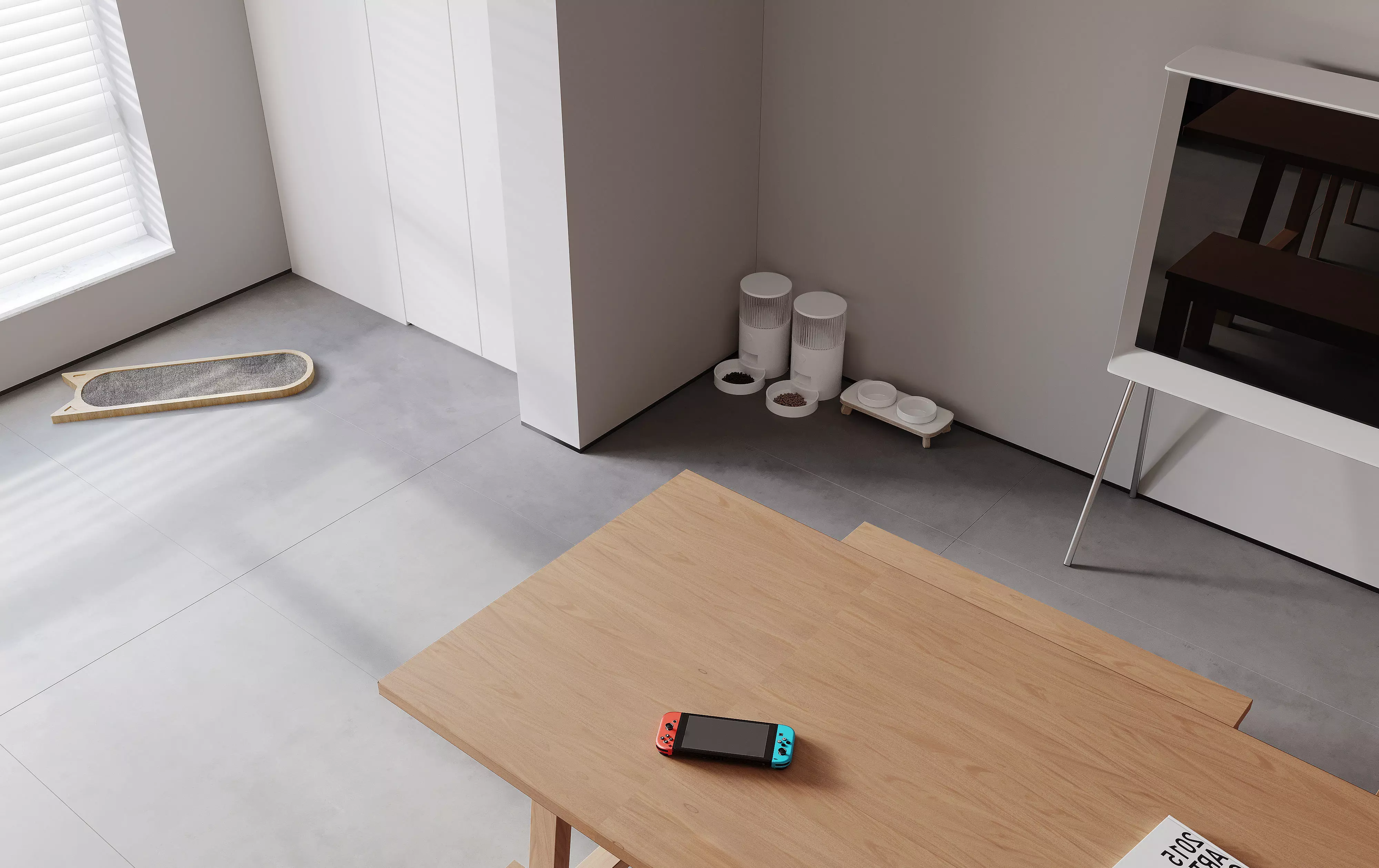 Modern  dining room interior scenes  3D model_6