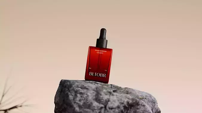 Cosmetic Dropper Bottle Mockup Set - Glass Serum Vials