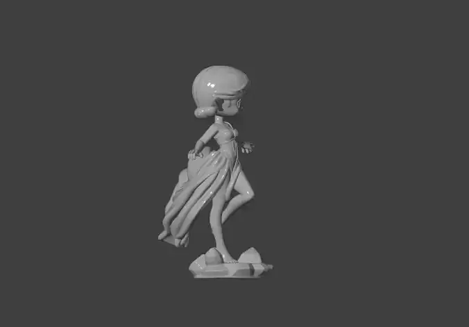 Chibi Elf Girl - Fantasy Style 3D Printable STL File