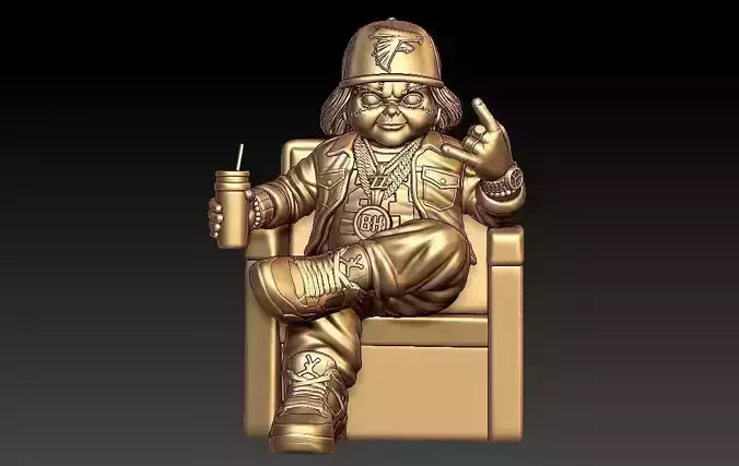 Chill Chucky Pendant 3D print model