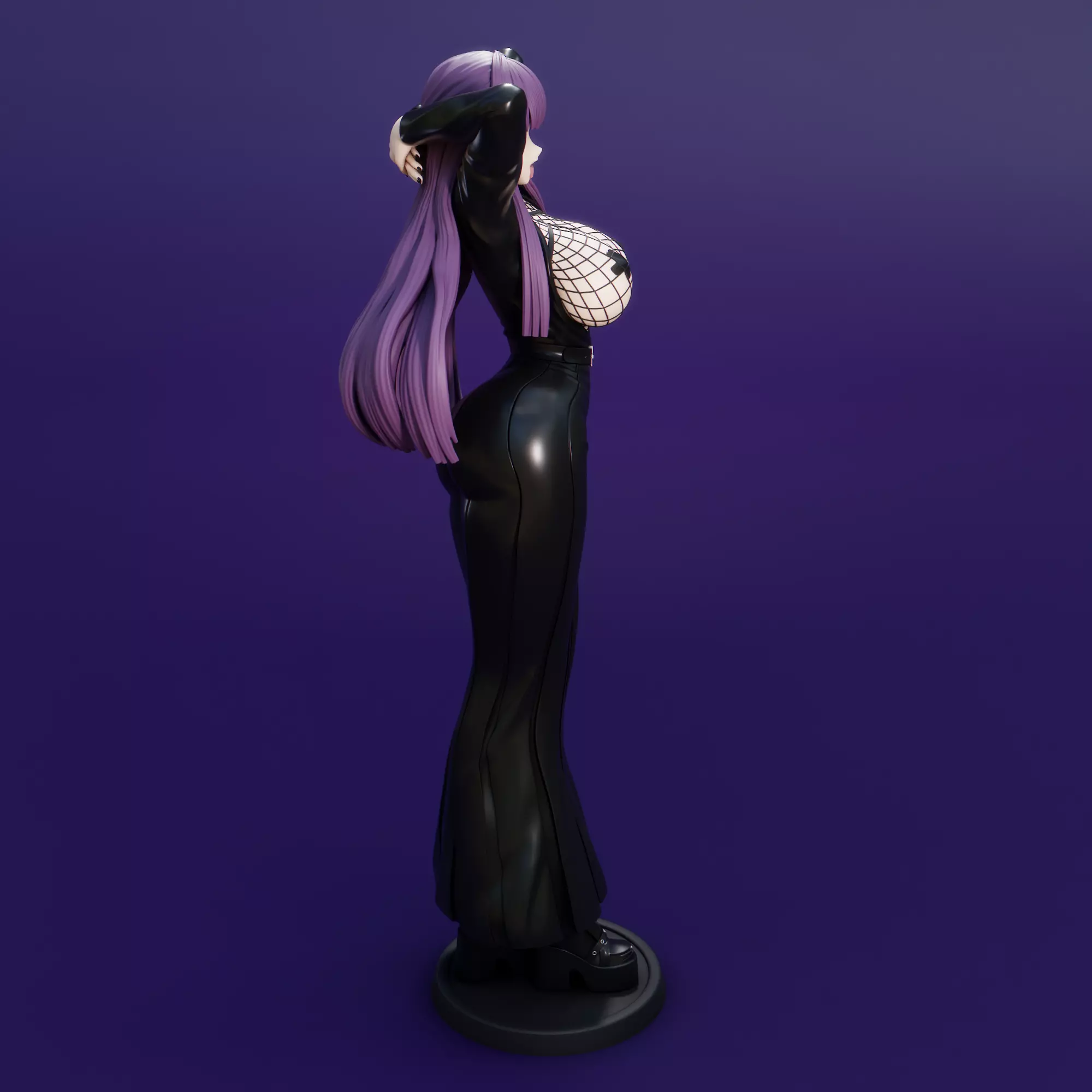 Goth Fern 3D print model_3