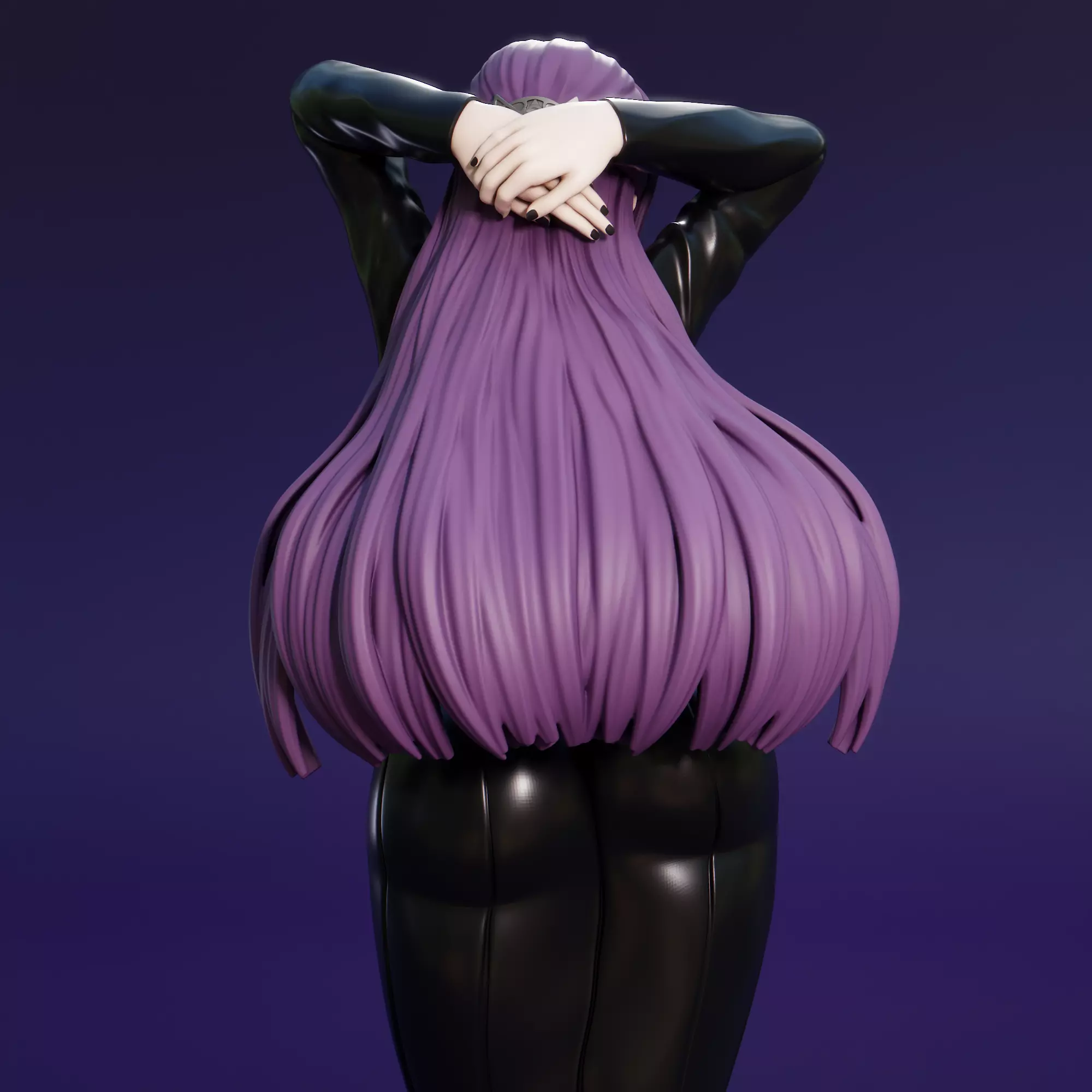 Goth Fern 3D print model_4