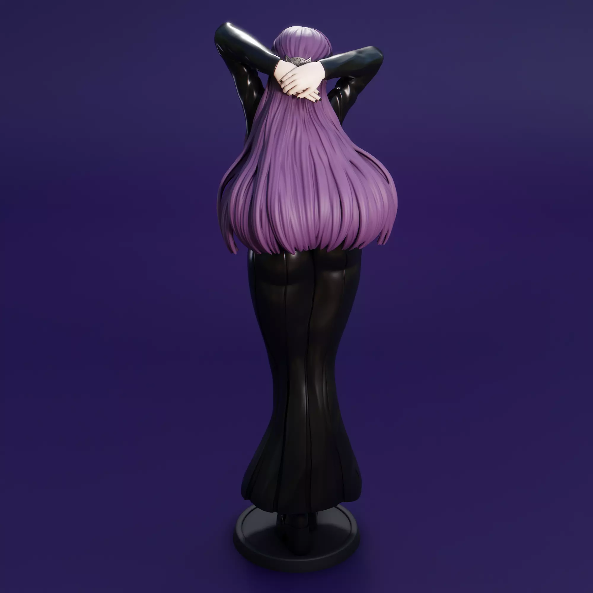 Goth Fern 3D print model_5