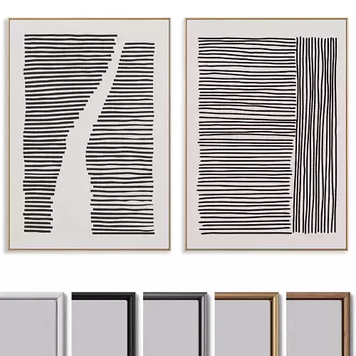 Abstract Painting Frame set