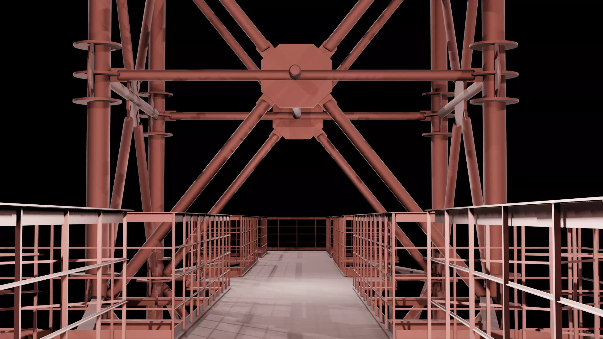 Electric Power Transmission Tower 3D model_2