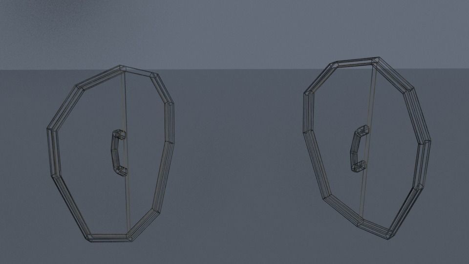 Collection of Fantasy Melee Weapon and Armor Shield Game Ready   Low-poly 3D model_4