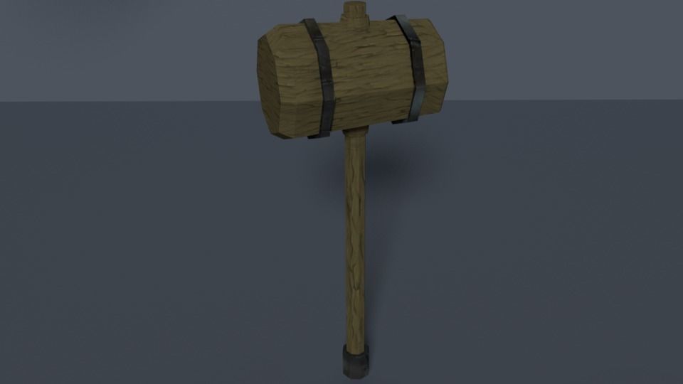 Collection of Fantasy Melee Weapon and Armor Shield Game Ready   Low-poly 3D model_1