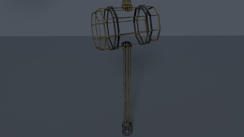 Collection of Fantasy Melee Weapon and Armor Shield Game Ready   Low-poly 3D model_2