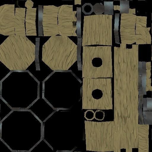 Collection of Fantasy Melee Weapon and Armor Shield Game Ready   Low-poly 3D model_7