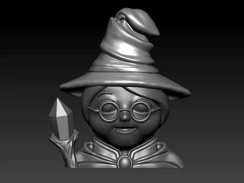 Witch Emoji Stylized 3D pendant Model 3D print model