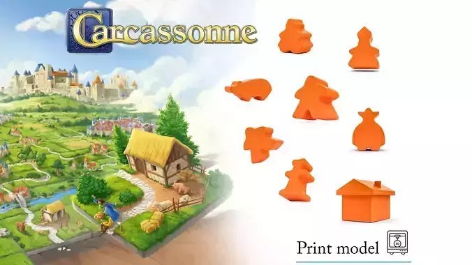Carcassonne collection Meepls