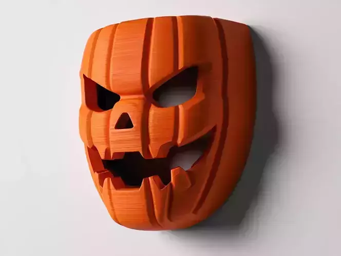 Scary Pumpkin Face Mask 3D print model