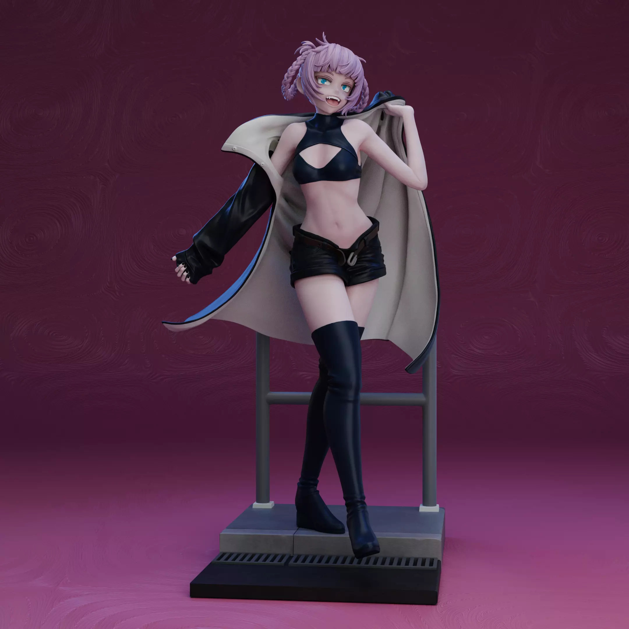 Nakuza Nanakusa Statue 275mm Yofukashi no Uta Call of the Night 3D print model_0