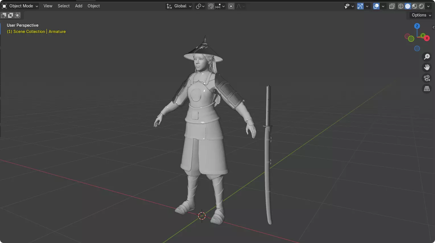 Realistic Oriental Young General Mulan MaChao  LuoCheng Prince Low-poly 3D model_17