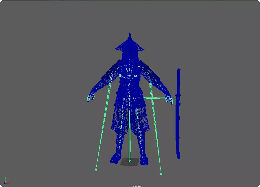 Realistic Oriental Young General Mulan MaChao  LuoCheng Prince Low-poly 3D model_21