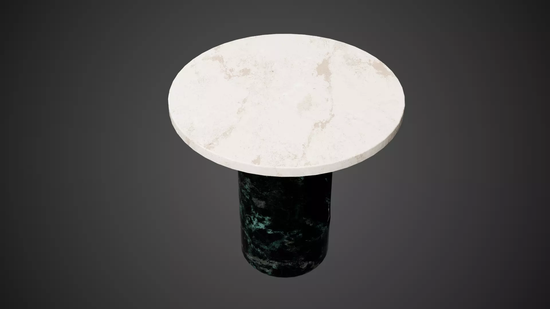 Modern Side Table Low-poly 3D model_3