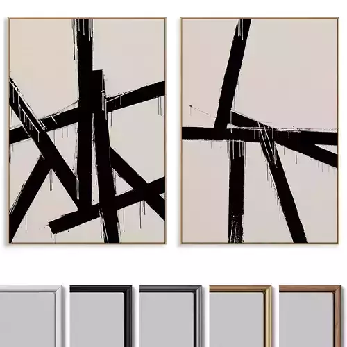 Abstract Painting Frame set