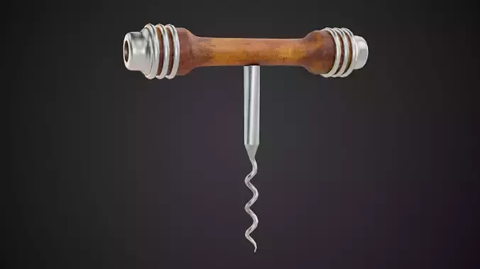 Corkscrew Low-poly 3D model