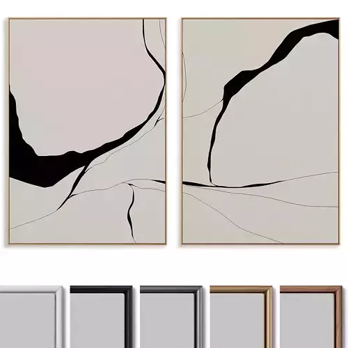 Abstract Painting Frame set