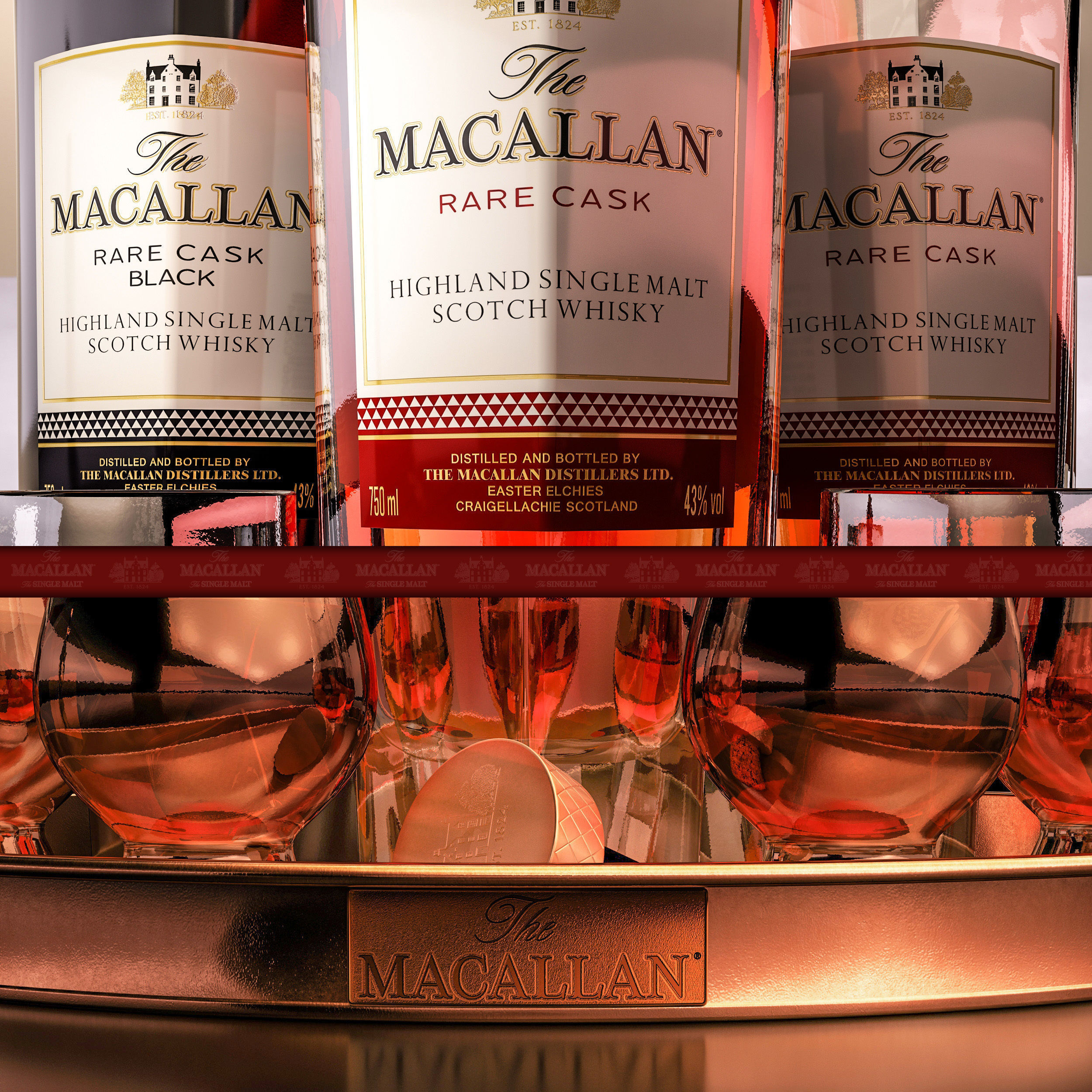 Macallan rare cask 3D model_3